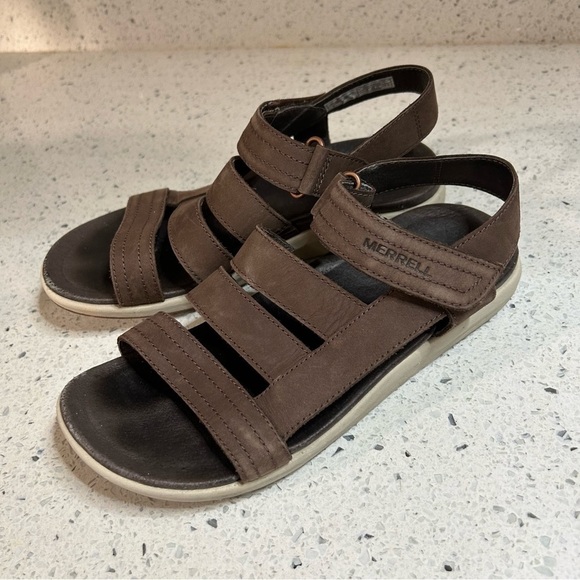 Merrill Kalari Lore Backstrap Nubuck Leather Sandal - Picture 7 of 9
